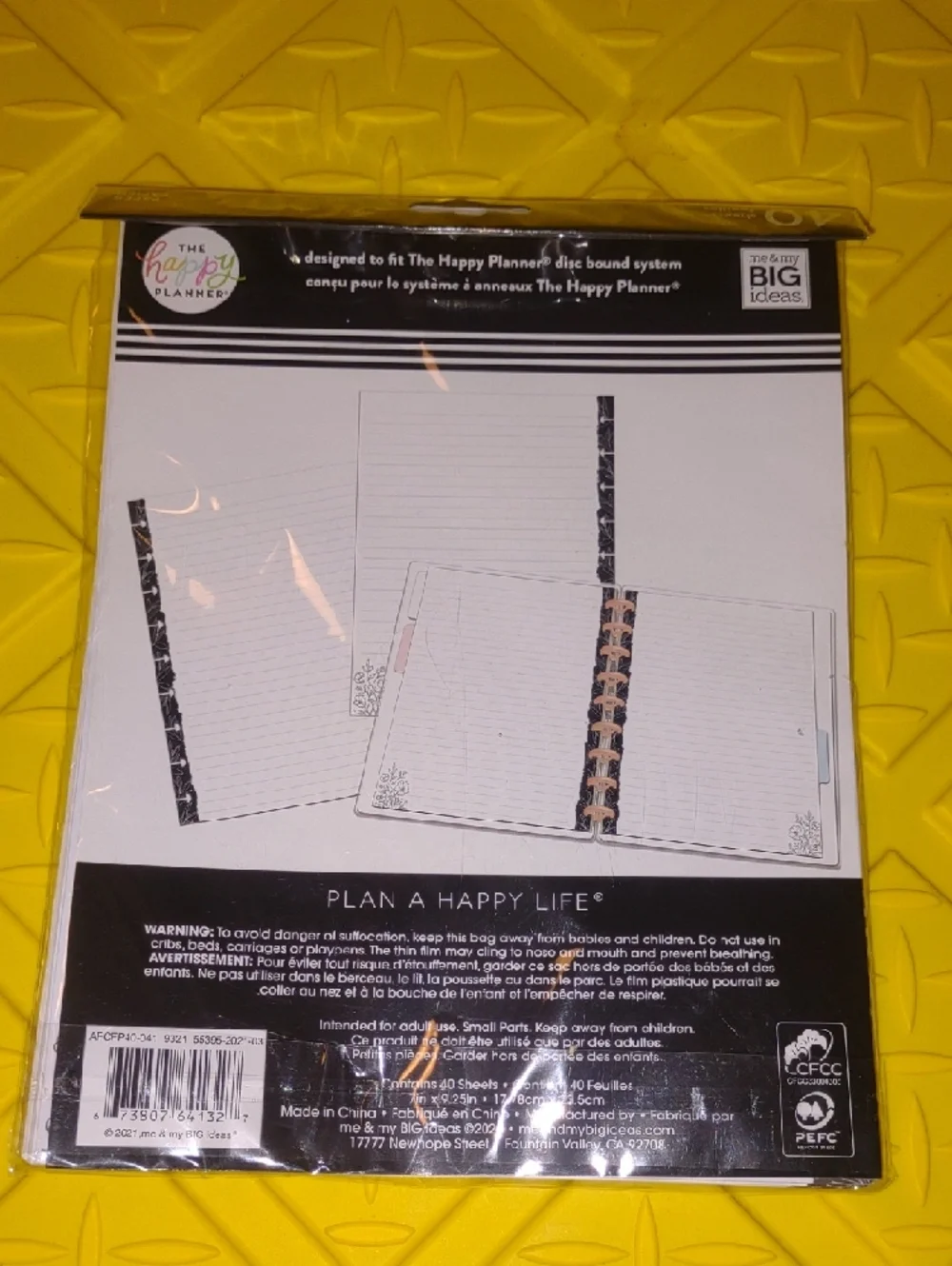 The Happy Planner Lined pages 40 – White NEW